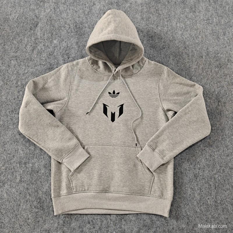 25/26 Inter Miami Messi Fleece-lined Hoodie 9 Color Full Zipper Jacket + Long Pants