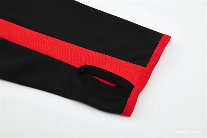 Retro 05/06 AC Milan Black Half Zipper Jacket+Long Pants