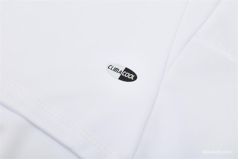 Retro 04/05 AC Milan White Half Zipper Jacket+Long Pants