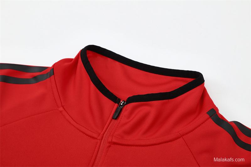 Retro 05/06 AC Milan Red Half Zipper Jacket