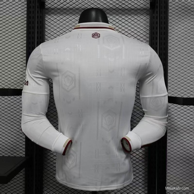 Player Version 25/26 Arsenal Third Long Sleeve White Jersey