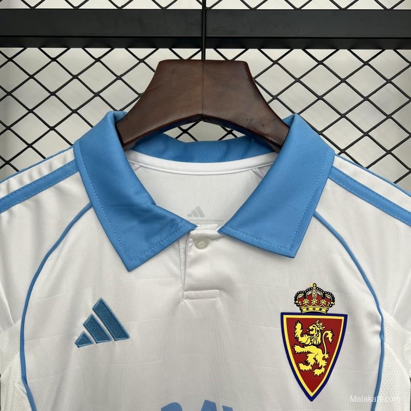 25/26 Kids Real Zaragoza Home Jersey