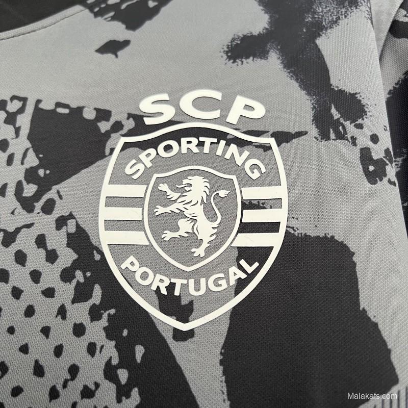 25/26 Sporting Lisbon Grey Pre-Match Jersey