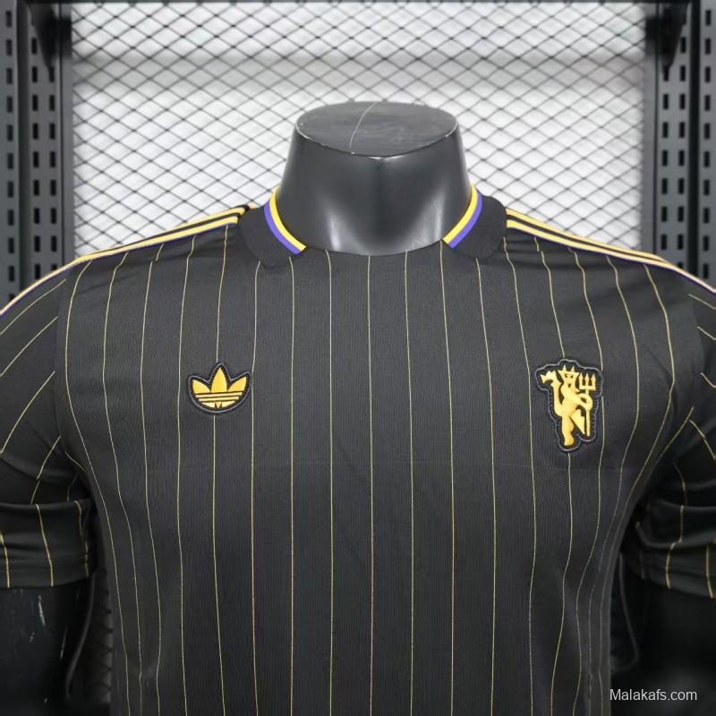 Player Version 25/26 Manchester United Black Casual Jersey