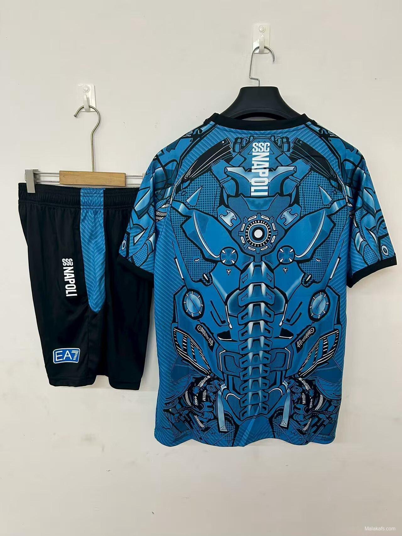 25/26 Napoli Training Pre-Match Jersey Blue+ Shorts