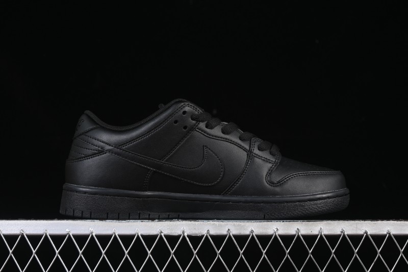 Nike SB Dunk Low Pro ISO Triple Black Skate Shoes - FJ1674-001