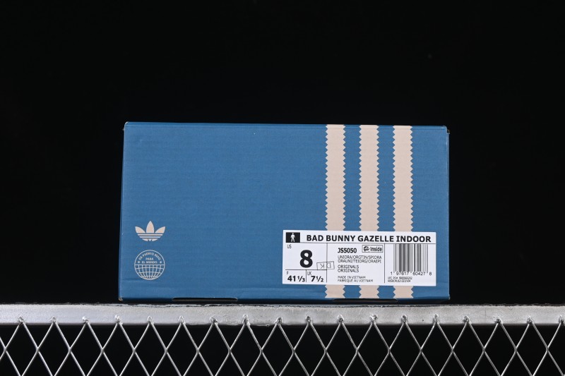 Adidas Bad Bunny x Adidas Gazelle Indoor Retro Casual Slip-Resistant Wear-Resistant Low-Top Sneakers - JS5050
