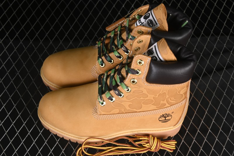 Timberland Bape Undefeated Triple Collaboration Limited Edition Waterproof Boots - TB0A1R7Y231