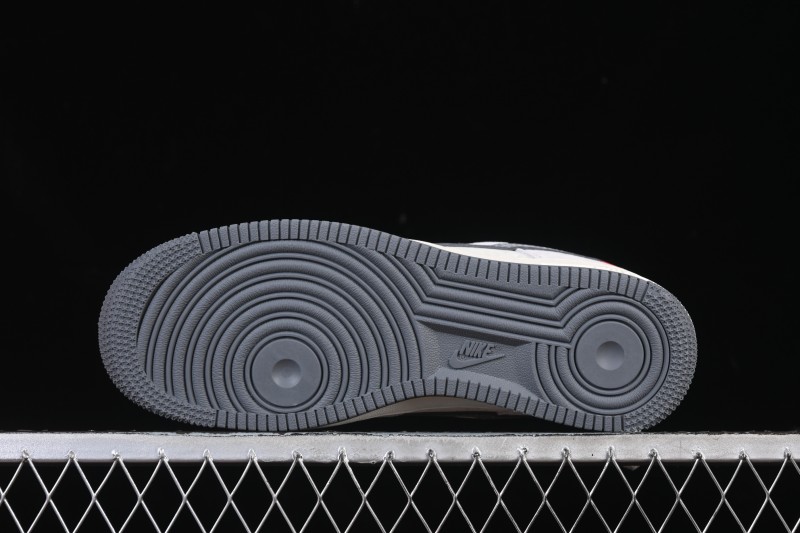 Nike Air Force 1 '07 Low LV Collaboration Grey Hook Woven Label Casual Sneakers - CX5050-Y25