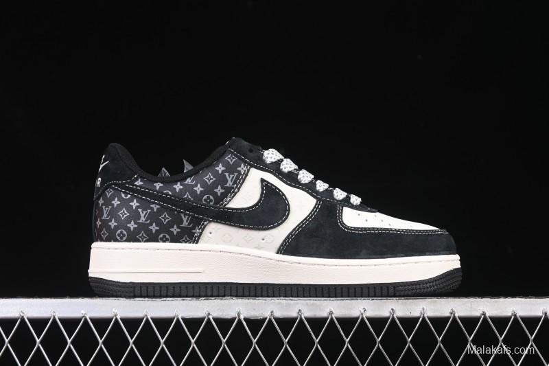 Nike Air Force 1 '07 Low LV Collaboration Stitched Label Print Casual Sneakers - CX5050-Y10