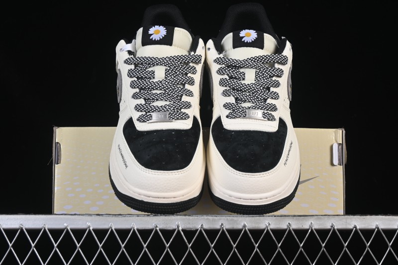 Nike Air Force 1 '07 Low G-Dragon Collaboration Daisy Beige Black Grey Casual Sneakers - QW5606-265