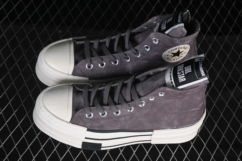 Rick Owens Drkshdw Converse Chuck 70 High Top Platform Canvas Sneakers - A06755C