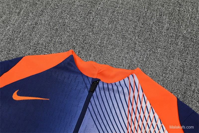 25/26 Barcelona Blue Orange Camouflage T90 Short Sleeve Jersey+Shorts