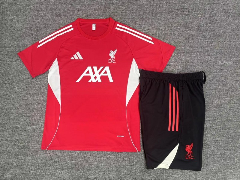 25/26 Kids Liverpool Red Short Sleeve Jersey+Shorts