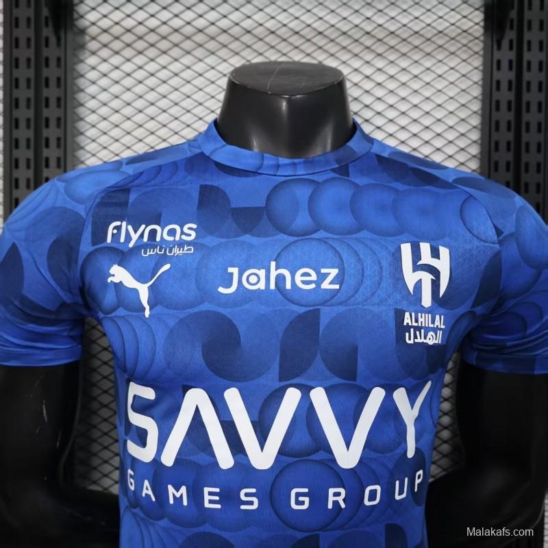 Player Version 25/26 Al Hilal Pre-Match Blue Jersey