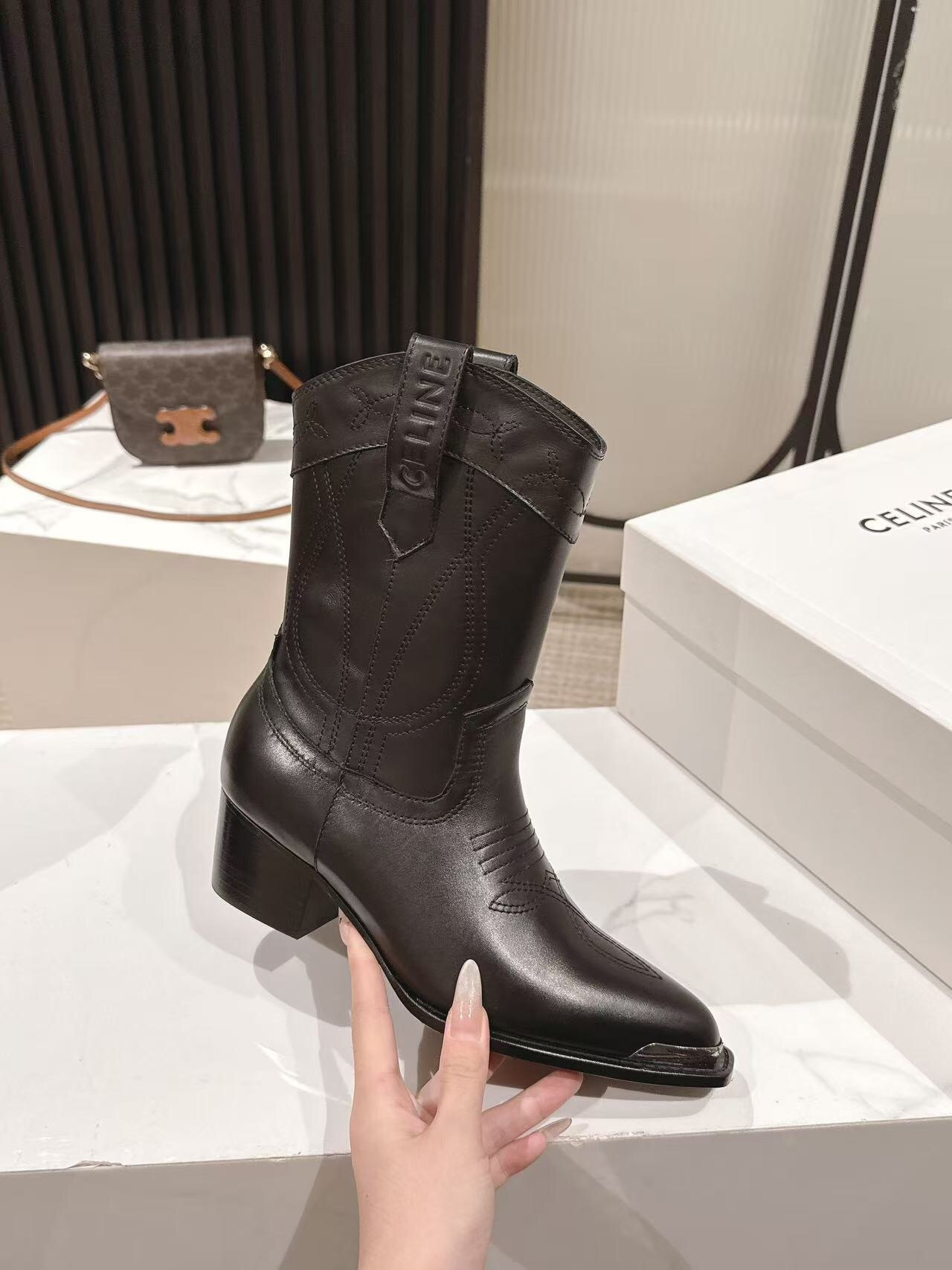 CELINE Fashion Boots 2025 SS Collection with Arch of Triumph Logo - LY00440