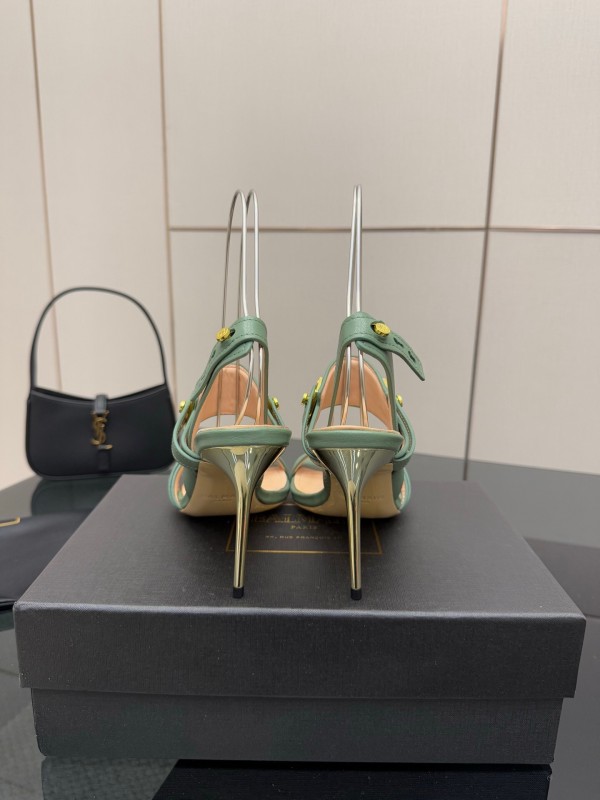 Balmain 2025/SS Metal Heel High Heel Sandals - KFY00320