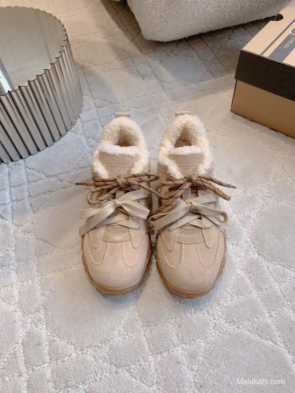 UGG 2025/SS Wool Warm Platform Casual Shoes - AS00291
