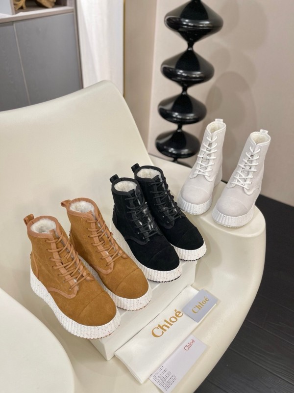 Chloe 2025 SS New Snow Boots with Lightweight Rubber Sole - LY00350