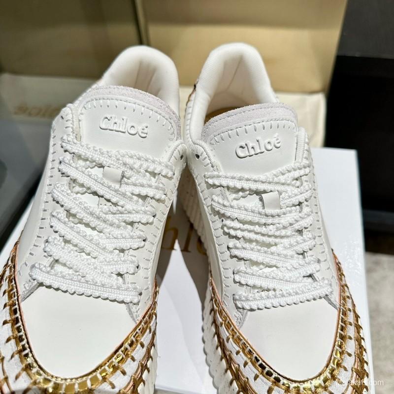 Chloe 2025/SS Stitched Mark Line Casual Shoes - LY00350