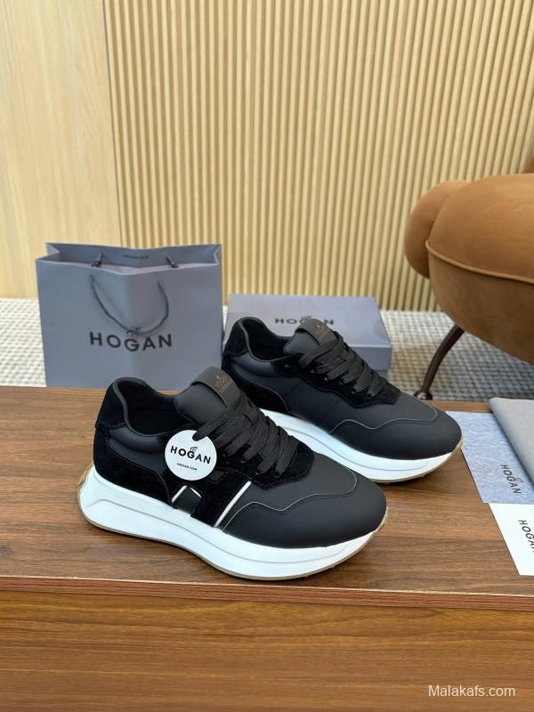 Hogan H-STRIPES Series Couple Thick Sole Dad Shoes Airship Sneakers - AS00350