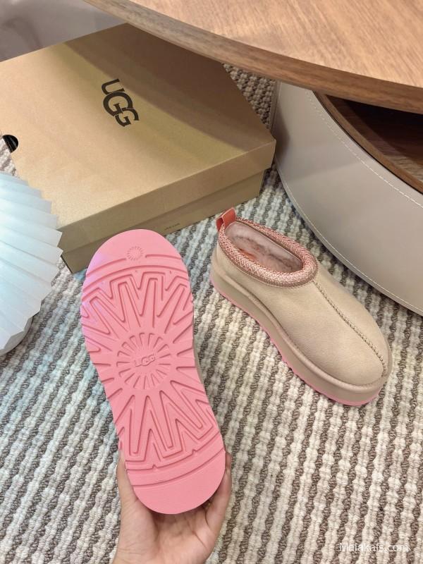 UGG Tazz Platform Wool Slipper Boots - MJ00230