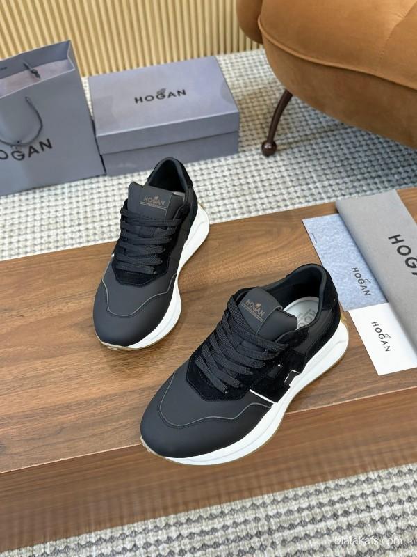 Hogan H-STRIPES Series Couple Thick Sole Dad Shoes Airship Sneakers - AS00350