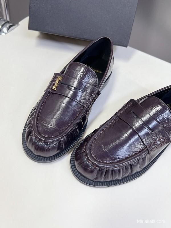 Saint Laurent 2025/SS Classic Loafer Shoes - KFY00350