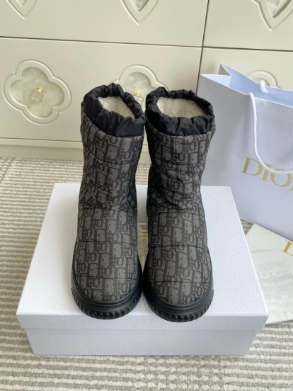 Dior Frost Ankle Boots Wool Platform Snow Boots - KFY00300