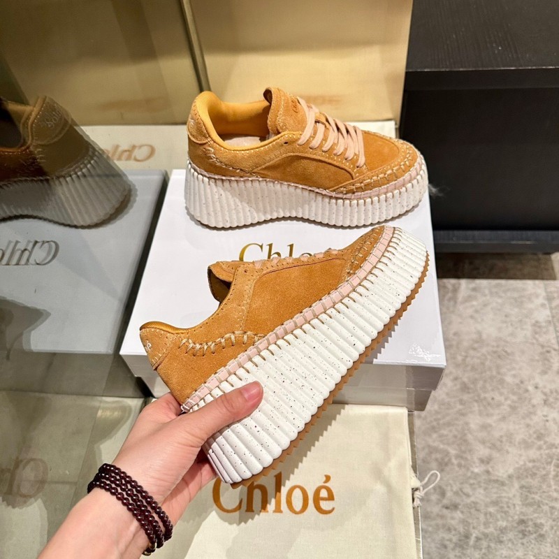 Chloe 2025/SS Hand-Stitched Casual Shoes - LY00350