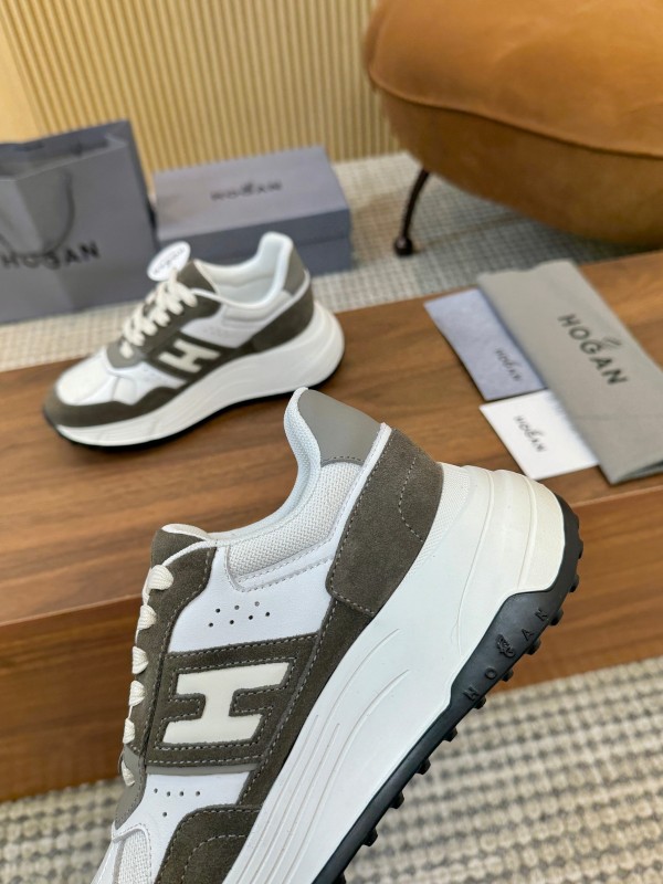 Hogan H-STRIPES Series Couple Thick Sole Dad Shoes Leisure Sneakers - LY00370/LY00380