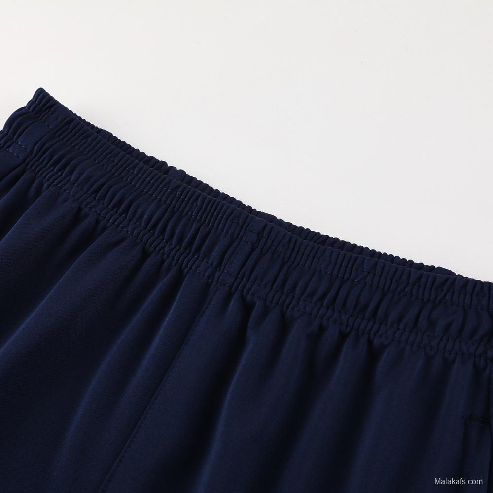 23/24 PSG Royal Blue S-2XL Half Zipper Jacket+Long Pants