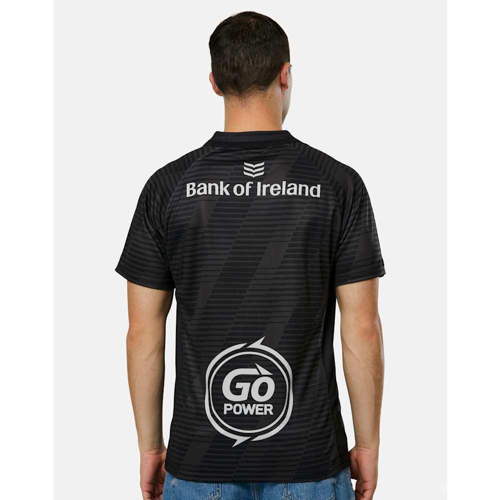 25/26 Ulster Rugby Black with Horizontal Stripe Pattern Jersey