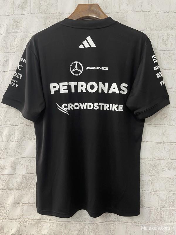 2025 F1 Mercedes-AMG Petronas Team Black Crew T-Shirt