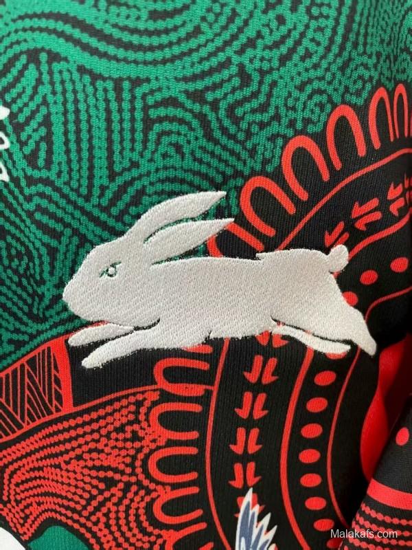 25/26 South Sydney Rabbitohs Green and Red with Indigenous Art Jersey