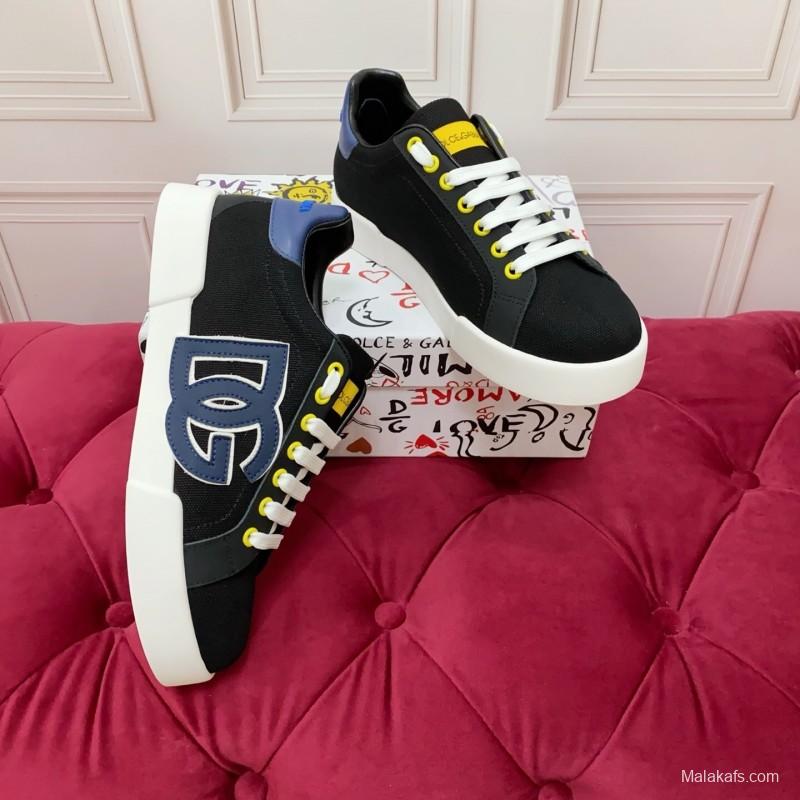 Dolce & Gabbana 2025 SS New Collection Luxury Embroidered Logo Sneakers - AS00300