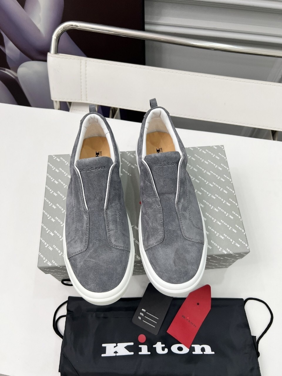 Kiton 2025/SS Slip-On Casual Men's Shoes - KFY00320