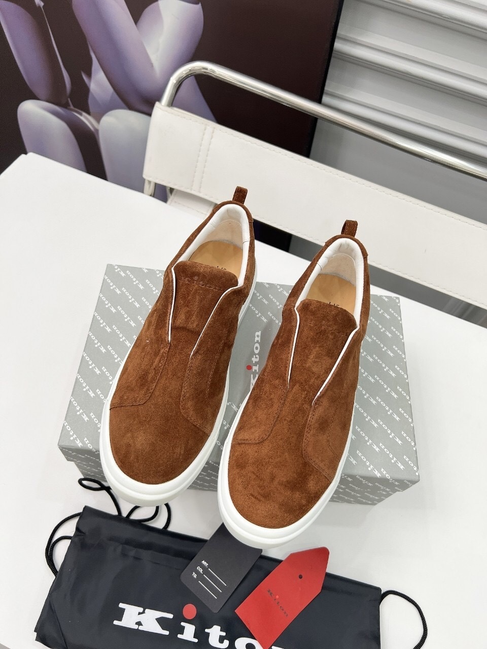 Kiton 2025/SS Slip-On Casual Men's Loafers - KFY00320