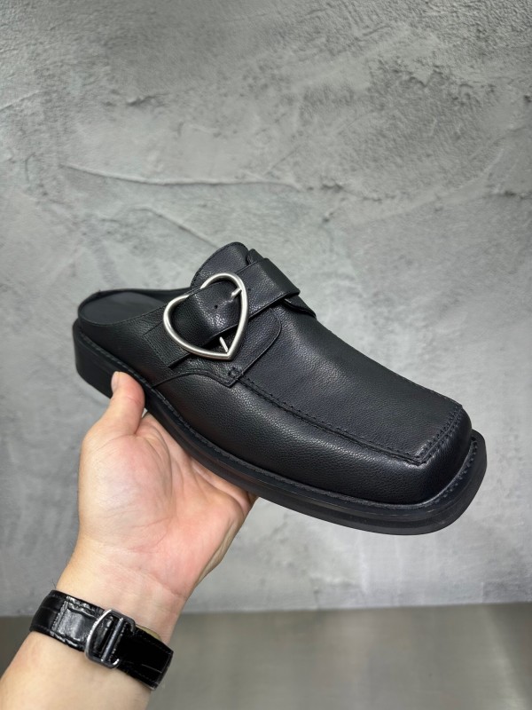 Adidas 2025 SS Square Toe Derby Shoes with Chain Buckle - KFY00400