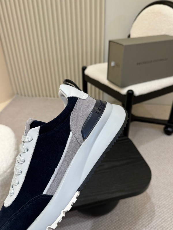 Brunello Cucinelli Casual Sneakers with Textured Calfskin and Seasonal Colors - KFY00320