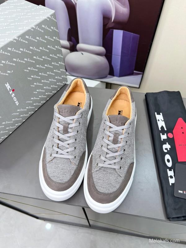 Kiton Tie-Down Old Money Style Casual Men's Shoes - KFY00320