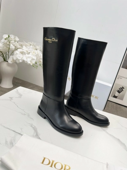 Dior 2025/SS Retro British Style Brogue New Knight Boots - LY00460