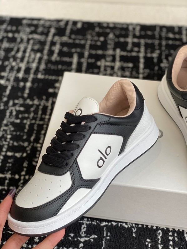 Alo 2025 SS Two-Tone White Sneakers Chunky Sole Comfort Casual - KFY00280