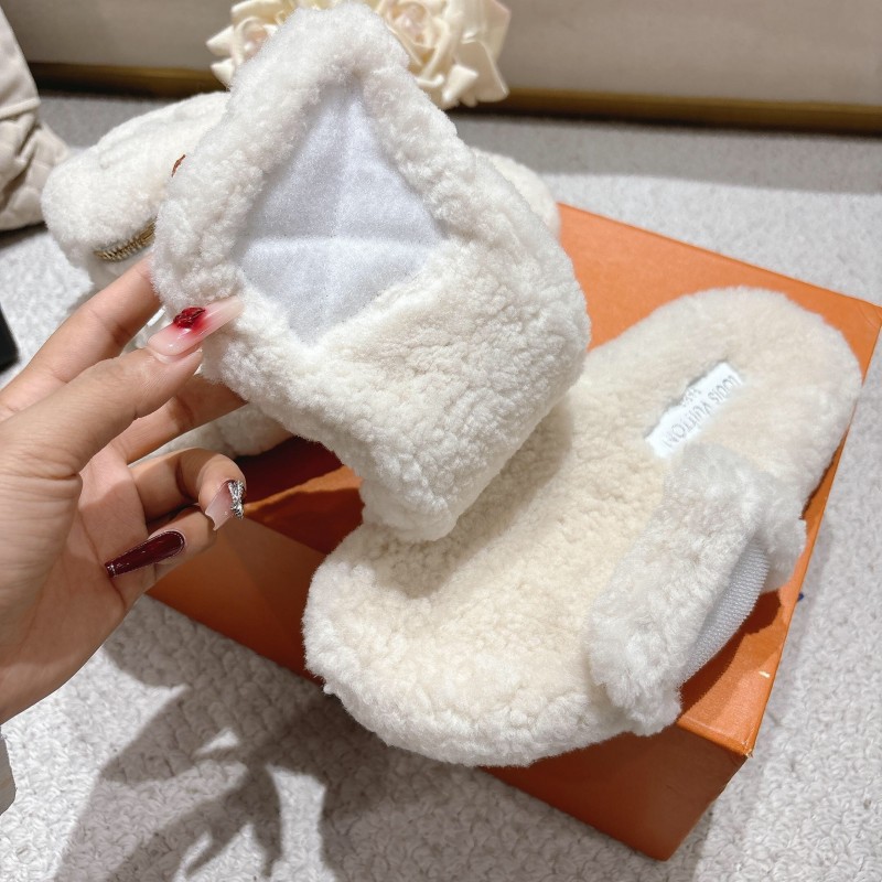 L牌 Wool Lazy Slippers - LY00260