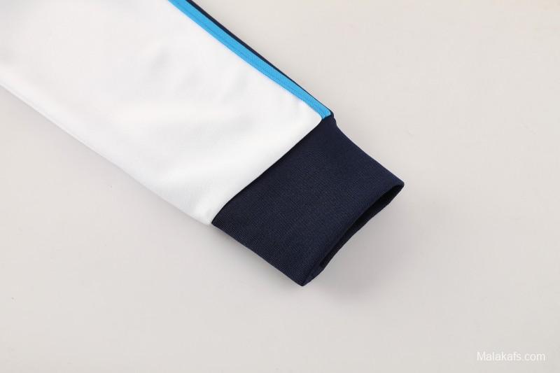 25/26 SSC Napoli White  Full zipper Jacket Tracksuit+ long pants