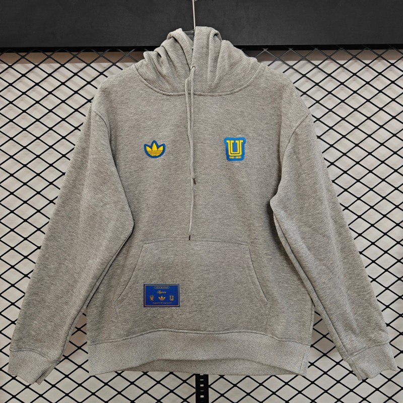 25/26 Tigres UANL Embroidered Logo Hoodie 9 Colors