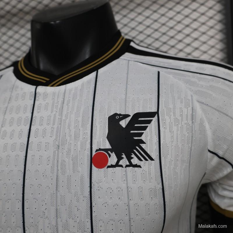 2026 Player Version Japan White with Black Pinstripes Jersey