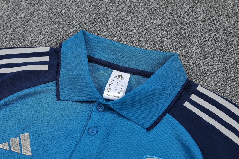26/27 Arsenal Blue   Polo Training Shirt + Long Pants Tracksuit