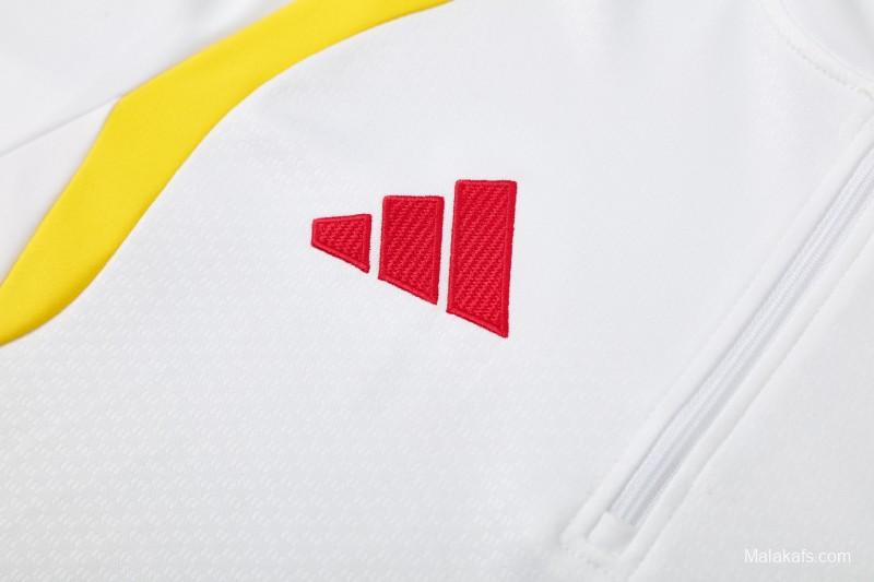 26/27  Colombia White  Half Zipper Jacket Tracksuit  + Long Pants