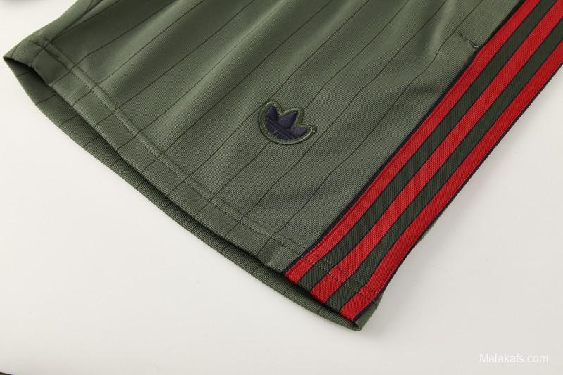 26/27 Bayern München  Forest Green  Pinstripe  Short Sleeve+Soccer Shorts